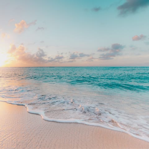 Spend the day at Akhziv Beach, just a fifteen–minute walk away