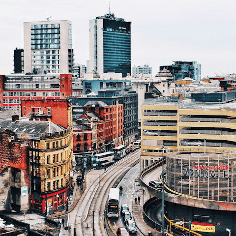 Step outside and soak up the buzz of central Manchester