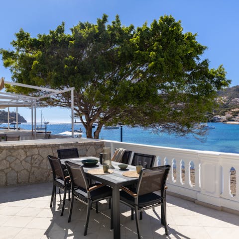 Enjoy sangria on the terrace while admiring the views