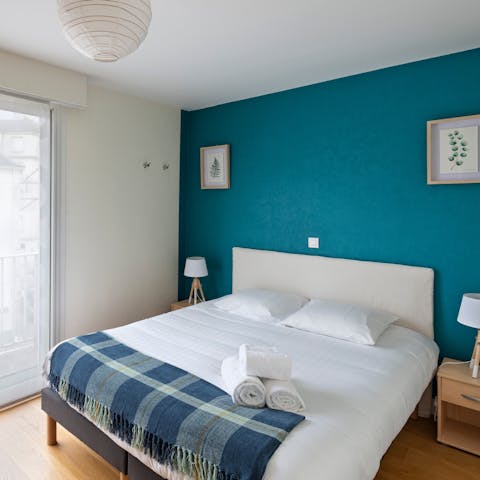 Get a good night's rest in the cosy bedrooms