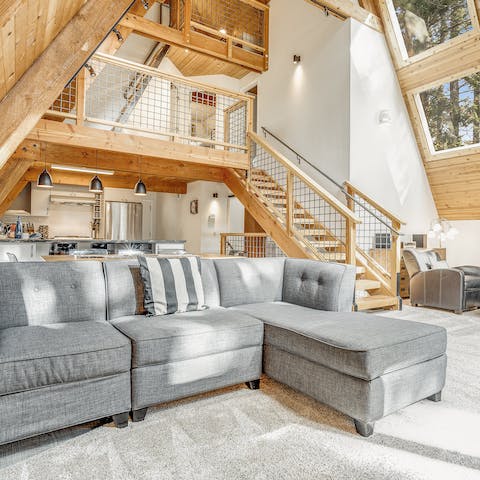 Gather together in the sociable living room after a long day