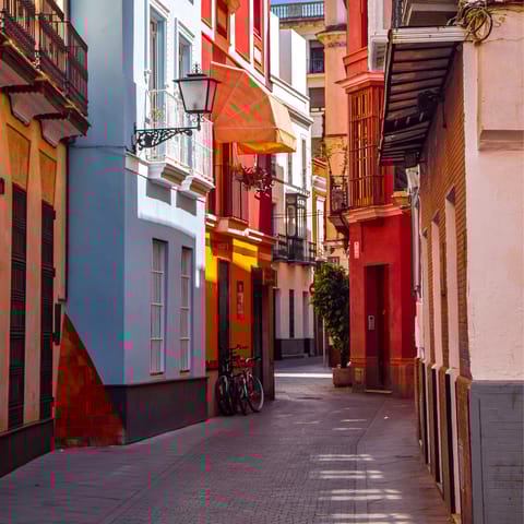 Stumble across intimate restaurants and tapas bars on your doorstep