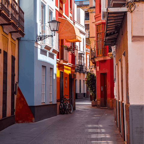 Stumble across intimate restaurants and tapas bars on your doorstep