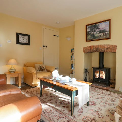 Get cosy in front of the fire on chilly evenings