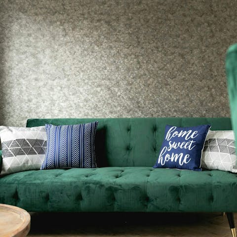 Return to this stylish apartment after seeing the sights