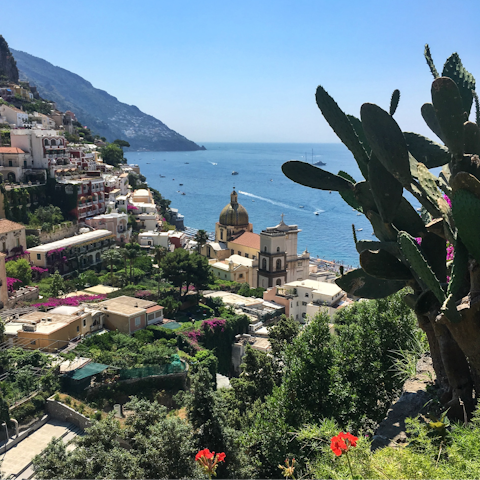 Take a boat trip to Positano – the marina is a short walk away