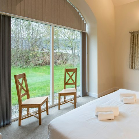 Catch sight of wildlife from the bedroom each morning