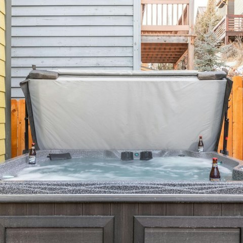 Crack open a beer in the hot tub and let your muscles relax