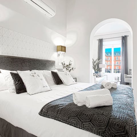 Wake up in the comfortable bed feeling rested and ready for another day of Madrid sightseeing