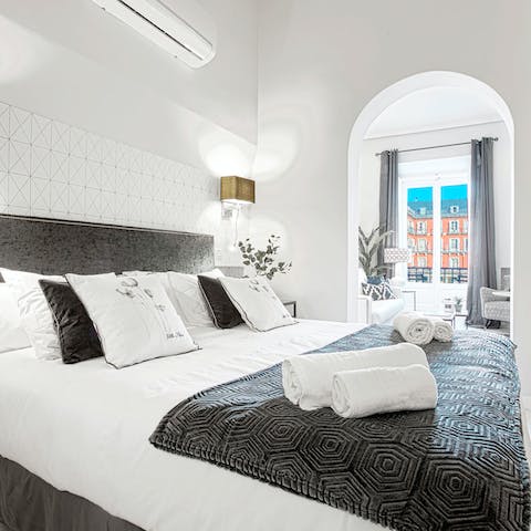 Wake up in the comfortable bed feeling rested and ready for another day of Madrid sightseeing