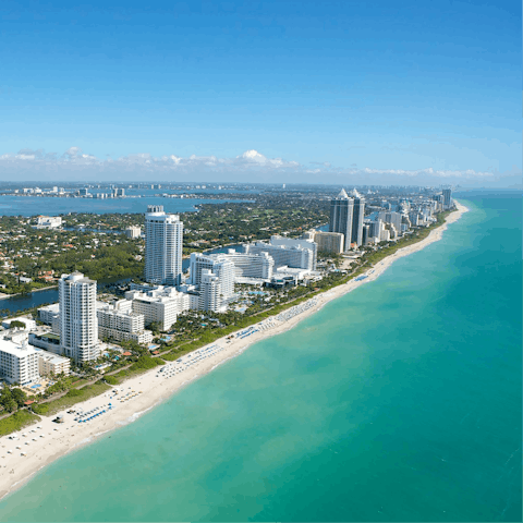 Head thirty minutes south to the iconic Miami Beach