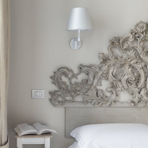 Read a book in the peaceful bedroom