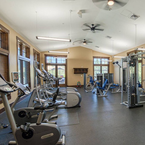Feel energised after a workout in the shared gym