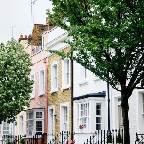Explore affluent Chelsea after lunching on the King's Road, two minutes away