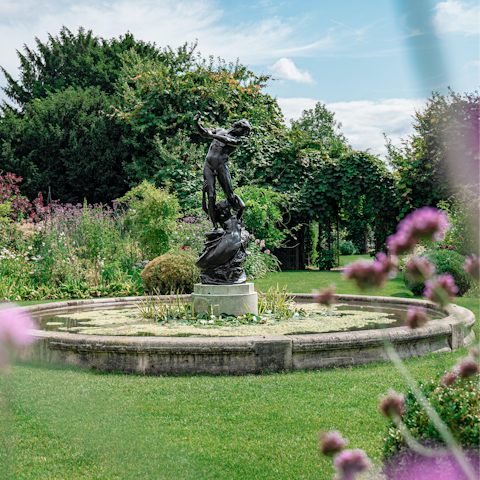 Enjoy a brisk morning stroll around Regent's Park, a ten-minute walk away