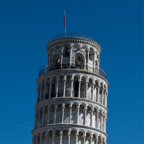 Witness the Leaning Tower of Pisa up close (a thirty-eight-minute drive)