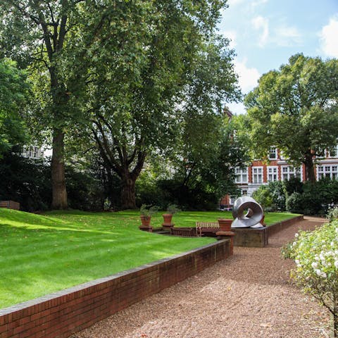 Enjoy a breath of fresh air in the communal garden