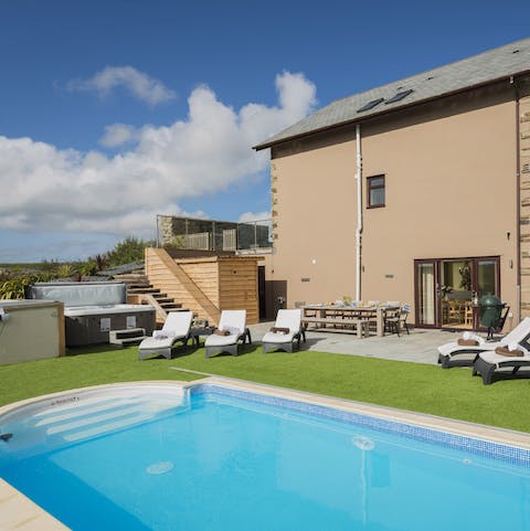 Don the fluffy robes and make a beeline for the private hot tub