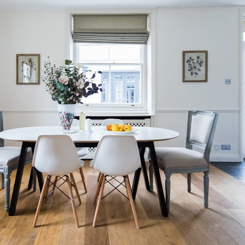 A sociable dining area