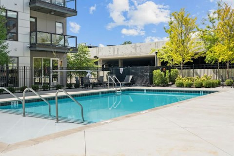 Cool off in the shared pool on a Nashville afternoon