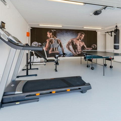 Feel energised after a workout in the home gym