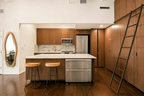 Prepare dinner together in the loft kitchen