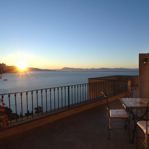 Spend evenings watching the sunset