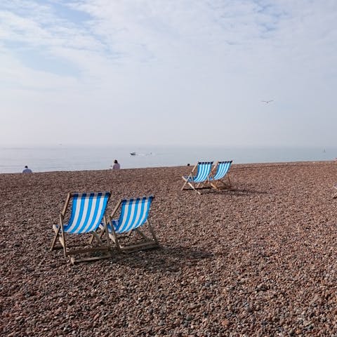 Pack up your bucket and spades and hit the Sussex coast (a forty-minute drive)