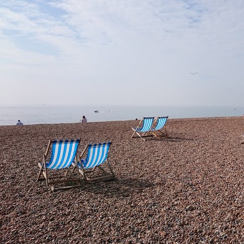 Pack up your bucket and spades and hit the Sussex coast (a forty-minute drive)