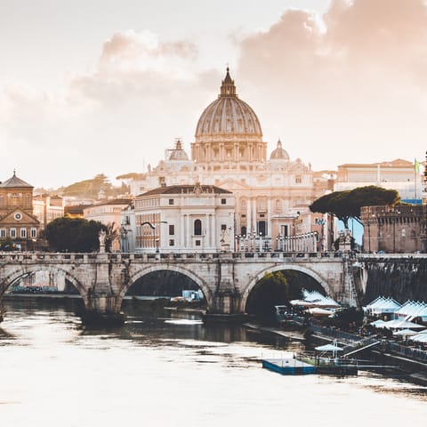 Explore all Rome has to offer by taking a thirty-minute drive