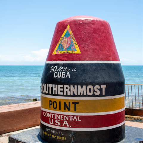 Snap a photo opportunity at the southernmost tip of the continental U.S.