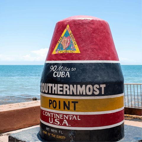 Snap a photo opportunity at the southernmost tip of the continental U.S.