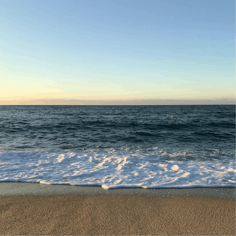 Spend a day at the beach – Jerusalem Beach is a five-minute walk away
