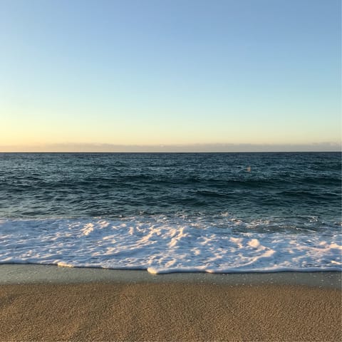 Spend a day at the beach – Jerusalem Beach is a five-minute walk away