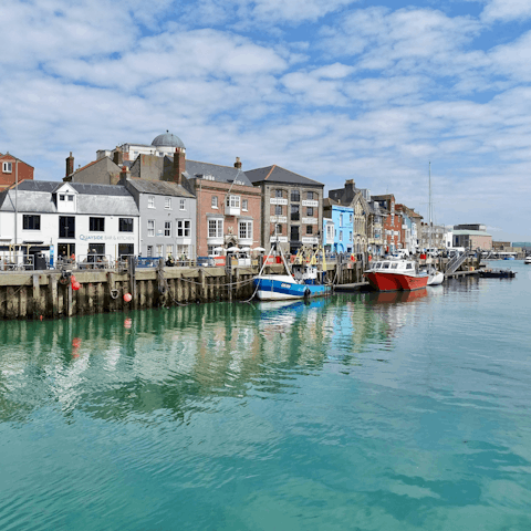 Discover the seaside charms of Weymouth, a short drive away