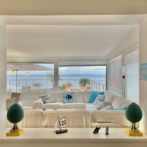 Admire sea views from almost every angle