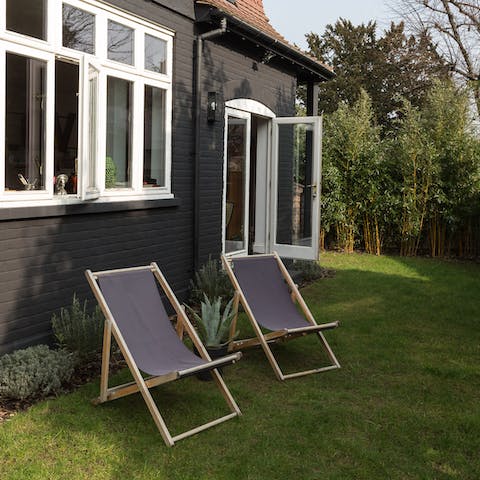 Sip a glass of something chilled in the garden