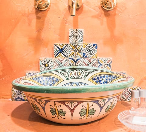 The ceramic bathroom sink