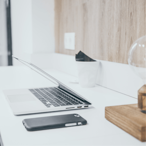 Catch up on work in the communal coworking space