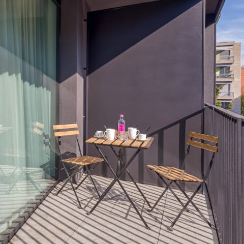 Relax and unwind on your private balcony