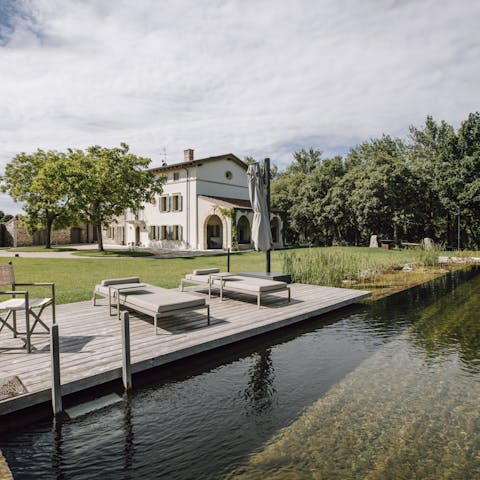Feel a wonderful sense of relaxation while lounging by the pool