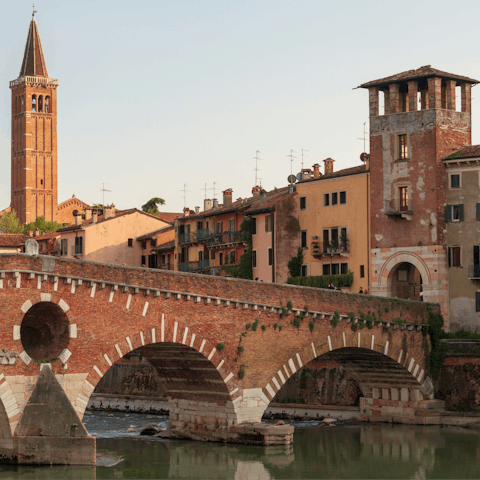 Explore the historic sights of Verona – a short drive away