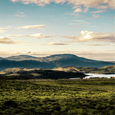 Go for a ramble in the local area, or walk to one of the nearby distilleries