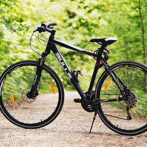 Enjoy the great outdoors and cycle the nearby Greenway Trail