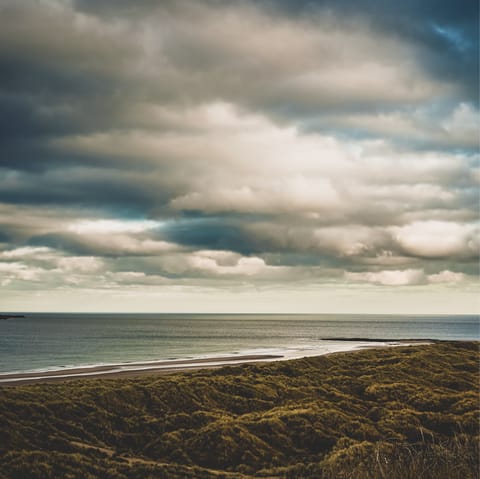 Take the the twenty-minute mosey to Beadnell Bay Beach