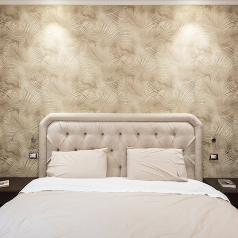 The patterned accent wall
