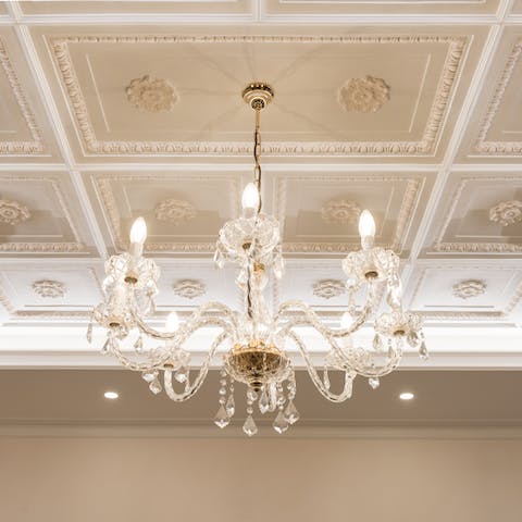 A grand chandelier