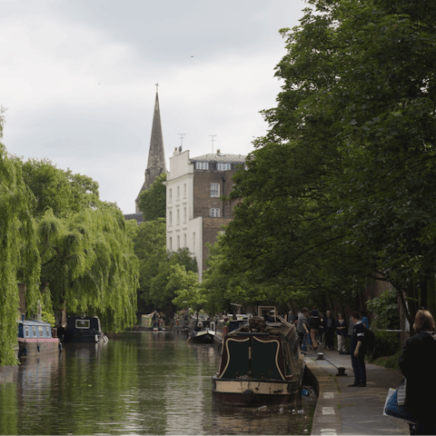 Grab a coffee and stroll along Regent's Canal – it's right on your doorstep