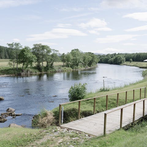 Go for a morning stroll on the picturesque grounds