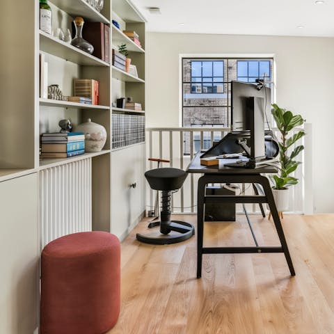 Work from home in the dedicated study